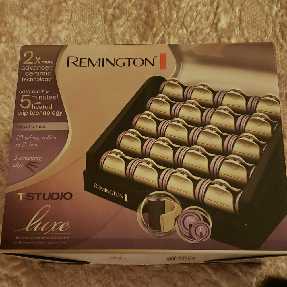 Remington velvety hot rollers, new in box